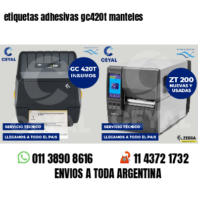 etiquetas adhesivas gc420t manteles