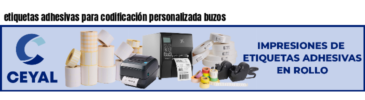 etiquetas adhesivas para codificación personalizada buzos