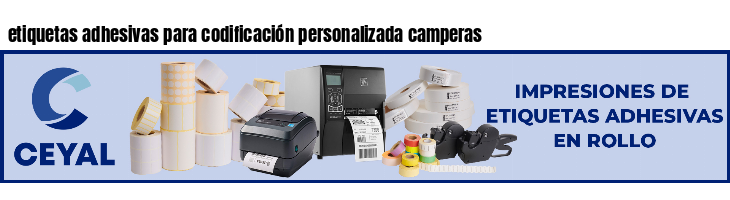 etiquetas adhesivas para codificación personalizada camperas