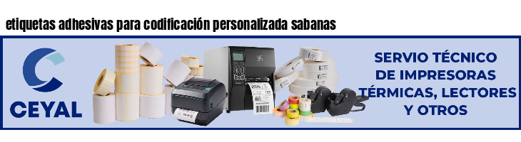 etiquetas adhesivas para codificación personalizada sabanas