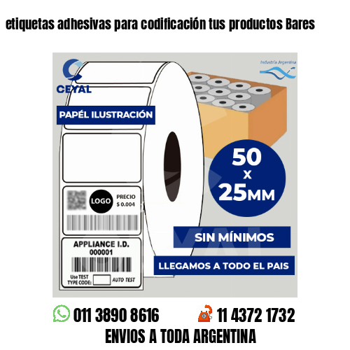 etiquetas adhesivas para codificación tus productos Bares