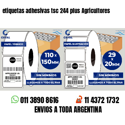 etiquetas adhesivas tsc 244 plus Agricultores