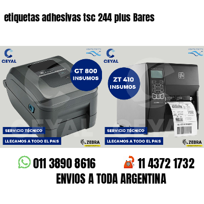 etiquetas adhesivas tsc 244 plus Bares