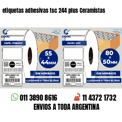 etiquetas adhesivas tsc 244 plus Ceramistas