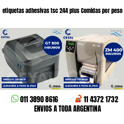 etiquetas adhesivas tsc 244 plus Comidas por peso