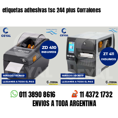 etiquetas adhesivas tsc 244 plus Corralones