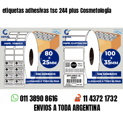 etiquetas adhesivas tsc 244 plus Cosmetología