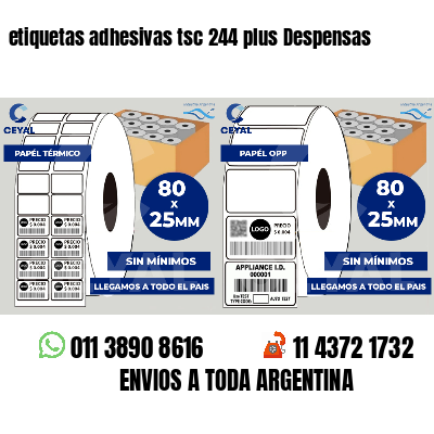 etiquetas adhesivas tsc 244 plus Despensas