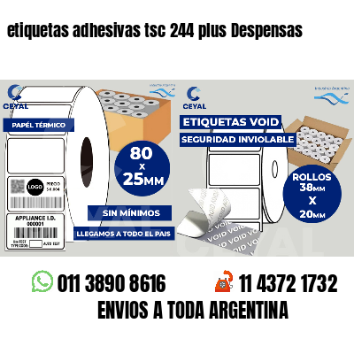 etiquetas adhesivas tsc 244 plus Despensas