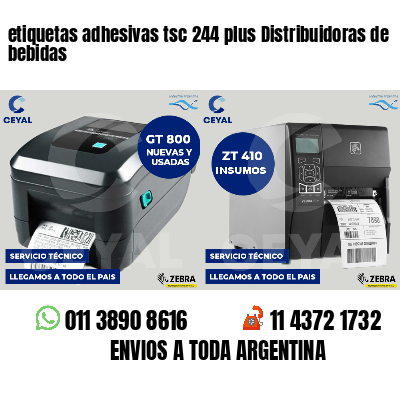 etiquetas adhesivas tsc 244 plus Distribuidoras de bebidas