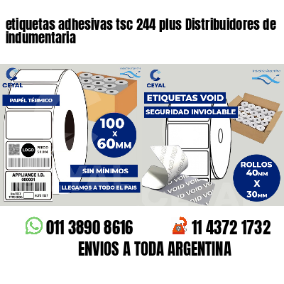 etiquetas adhesivas tsc 244 plus Distribuidores de indumentaria