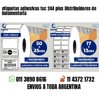 etiquetas adhesivas tsc 244 plus Distribuidores de indumentaria