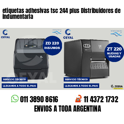etiquetas adhesivas tsc 244 plus Distribuidores de indumentaria