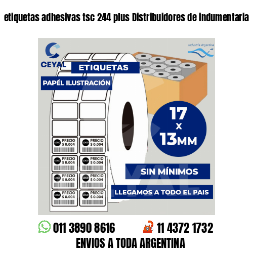 etiquetas adhesivas tsc 244 plus Distribuidores de indumentaria