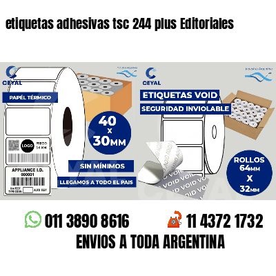 etiquetas adhesivas tsc 244 plus Editoriales