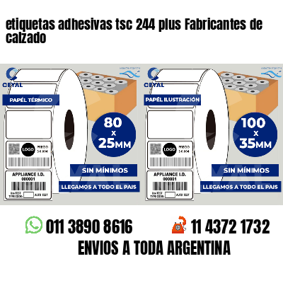 etiquetas adhesivas tsc 244 plus Fabricantes de calzado