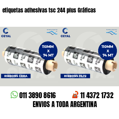 etiquetas adhesivas tsc 244 plus Gráficas