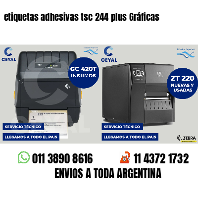 etiquetas adhesivas tsc 244 plus Gráficas