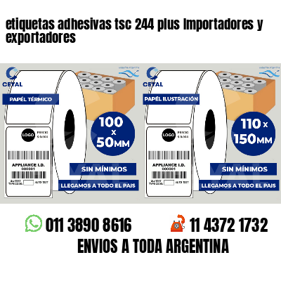 etiquetas adhesivas tsc 244 plus Importadores y exportadores