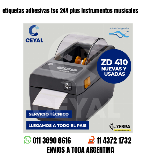 etiquetas adhesivas tsc 244 plus Instrumentos musicales