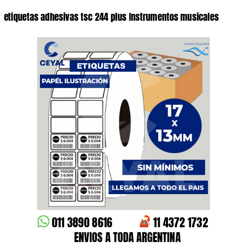 etiquetas adhesivas tsc 244 plus Instrumentos musicales