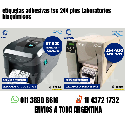 etiquetas adhesivas tsc 244 plus Laboratorios bioquímicos
