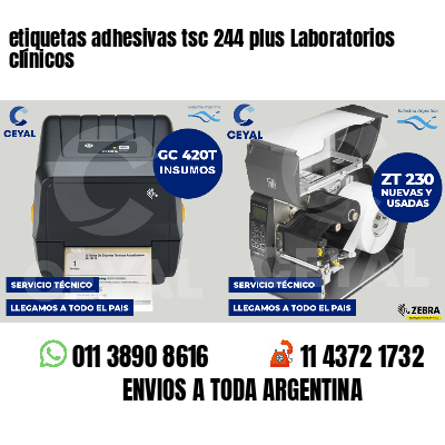 etiquetas adhesivas tsc 244 plus Laboratorios clínicos
