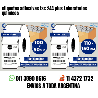etiquetas adhesivas tsc 244 plus Laboratorios químicos