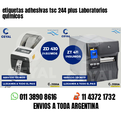etiquetas adhesivas tsc 244 plus Laboratorios químicos