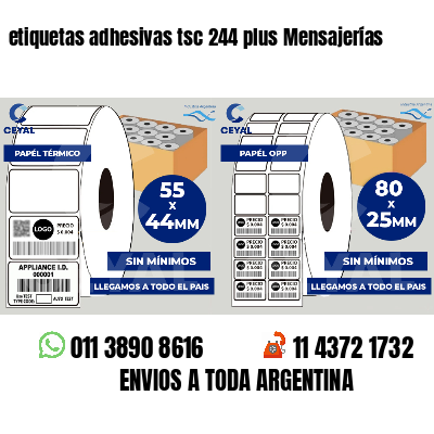 etiquetas adhesivas tsc 244 plus Mensajerías