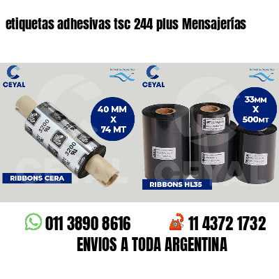 etiquetas adhesivas tsc 244 plus Mensajerías