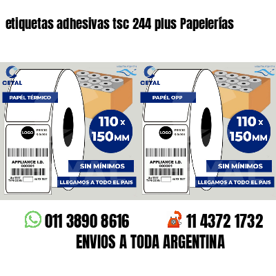 etiquetas adhesivas tsc 244 plus Papelerías