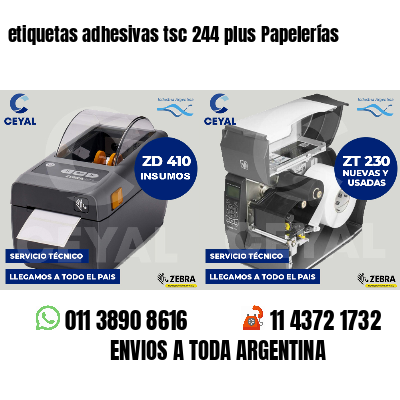 etiquetas adhesivas tsc 244 plus Papelerías