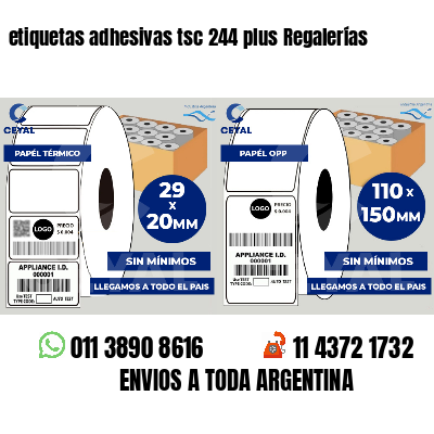 etiquetas adhesivas tsc 244 plus Regalerías