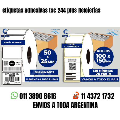 etiquetas adhesivas tsc 244 plus Relojerías