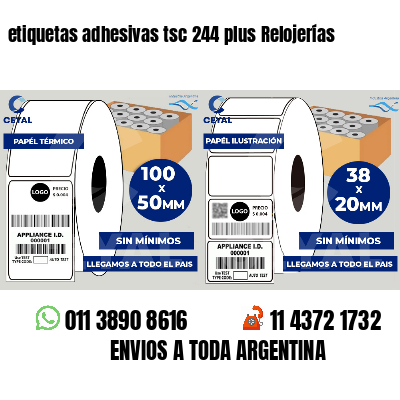 etiquetas adhesivas tsc 244 plus Relojerías