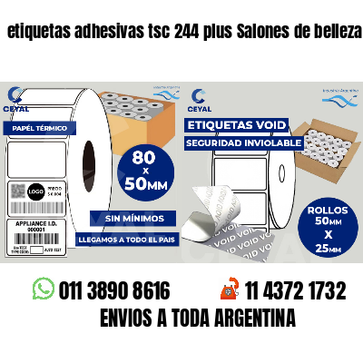 etiquetas adhesivas tsc 244 plus Salones de belleza
