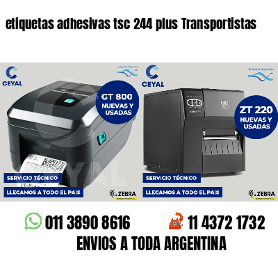 etiquetas adhesivas tsc 244 plus Transportistas