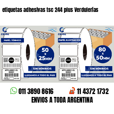 etiquetas adhesivas tsc 244 plus Verdulerías