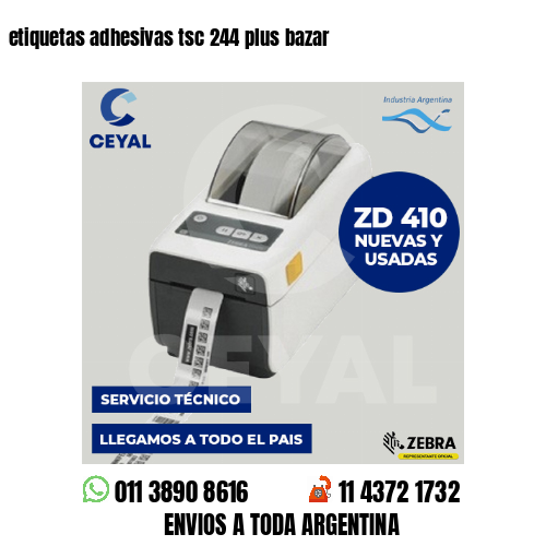 etiquetas adhesivas tsc 244 plus bazar