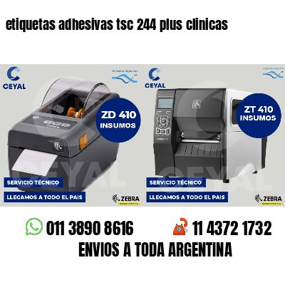 etiquetas adhesivas tsc 244 plus clinicas