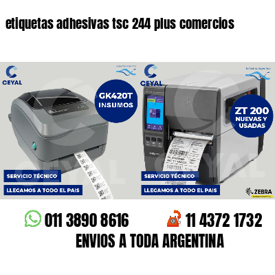 etiquetas adhesivas tsc 244 plus comercios