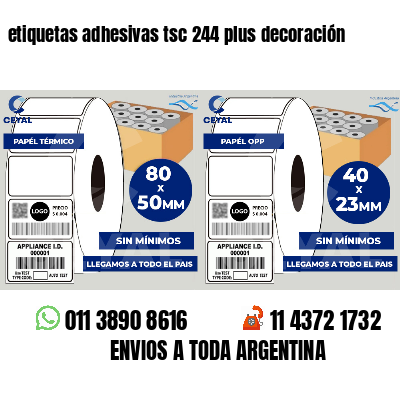 etiquetas adhesivas tsc 244 plus decoración