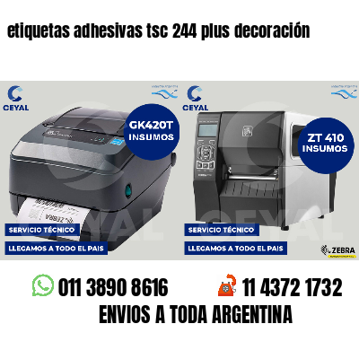 etiquetas adhesivas tsc 244 plus decoración