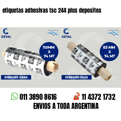 etiquetas adhesivas tsc 244 plus depositos