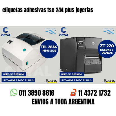 etiquetas adhesivas tsc 244 plus joyerias