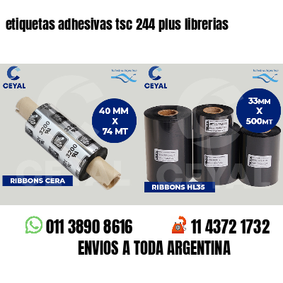 etiquetas adhesivas tsc 244 plus librerias