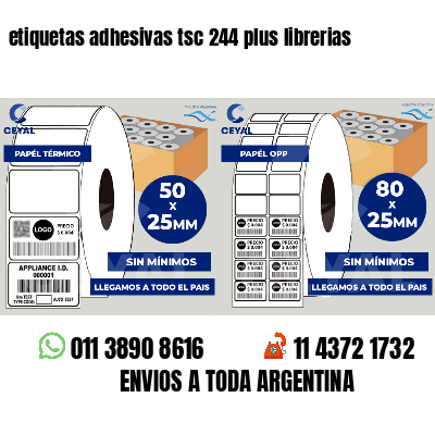 etiquetas adhesivas tsc 244 plus librerias