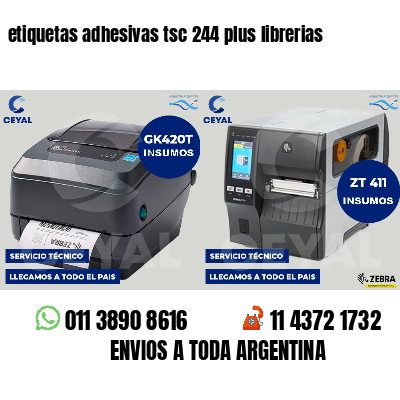 etiquetas adhesivas tsc 244 plus librerias