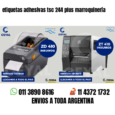 etiquetas adhesivas tsc 244 plus marroquinería